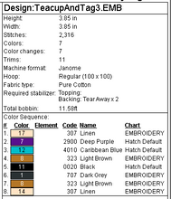 Load image into Gallery viewer, Tea Cup and Tag Three Bookmark/Feltie