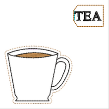 Load image into Gallery viewer, Tea Cup and Tag Three Bookmark/Feltie