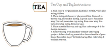 Load image into Gallery viewer, Tea Cup and Tag One Bookmark/Feltie