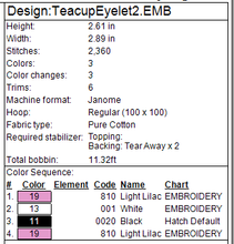 Load image into Gallery viewer, Tea Cup 2 Fob