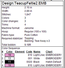 Load image into Gallery viewer, Tea Cup 2 Fob