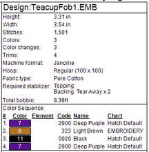 Load image into Gallery viewer, Tea Cup 1 Fob