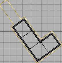 Load image into Gallery viewer, ITH "L" Shaped Game Piece Fob