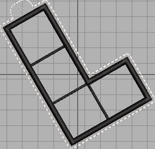 Load image into Gallery viewer, ITH "L" Shaped Game Piece Appliqué Bookmark