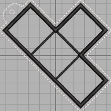 Load image into Gallery viewer, ITH "T" Shaped Game Piece Appliqué Bookmark