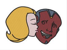 Load image into Gallery viewer, Retro Super Couple Sketch and Fill