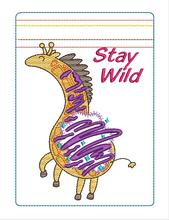 Load image into Gallery viewer, ITH Wild Girwaffle 5x7 Zipper Bag