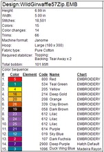 Load image into Gallery viewer, ITH Wild Girwaffle 5x7 Zipper Bag