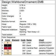 Load image into Gallery viewer, Wishbone Ornament