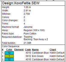 Load image into Gallery viewer, XOXO Fob