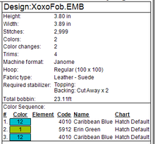 Load image into Gallery viewer, XOXO Fob