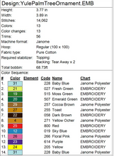 Load image into Gallery viewer, Yule Palm Ornament