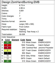 Load image into Gallery viewer, Zombie Hand Bunting