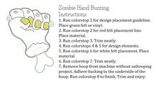 Load image into Gallery viewer, Zombie Hand Bunting