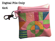 Load image into Gallery viewer, ITH Abstract Geo 4x4 Zipper Bag