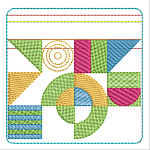 Load image into Gallery viewer, ITH Abstract Geo 4x4 Zipper Bag