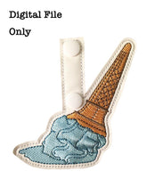 Load image into Gallery viewer, Ice Cream Spill Fob and Eyelet