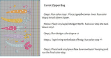 Load image into Gallery viewer, ITH Carrot Zipper Bag