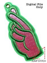 Load image into Gallery viewer, “R” Sign Language Ornament