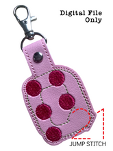 Load image into Gallery viewer, "Q" Braille Fob