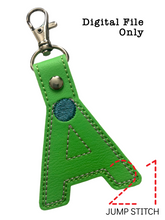 Load image into Gallery viewer, "A" Braille Fob