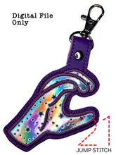 Load image into Gallery viewer, "C" Sign Language Fob