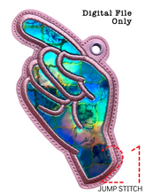 Load image into Gallery viewer, "G" Sign Language Ornament