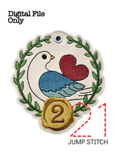 Load image into Gallery viewer, Turtle Doves Ornament