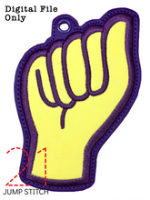 Load image into Gallery viewer, "A" Sign Language Ornament