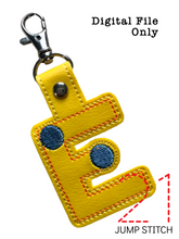 Load image into Gallery viewer, "E" Braille Fob