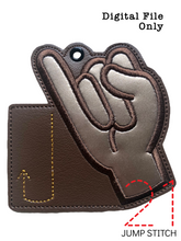 Load image into Gallery viewer, "J" Sign Language Ornament