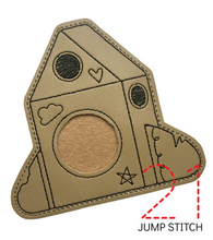 Load image into Gallery viewer, Cardboard Rocket Picture Frame Ornament