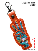 Load image into Gallery viewer, “W” Sign Language Fob