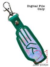 Load image into Gallery viewer, "B" Sign Language Fob