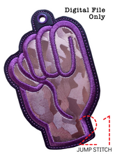 Load image into Gallery viewer, “M” Sign Language Ornament