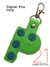 Load image into Gallery viewer, "P" Braille Fob