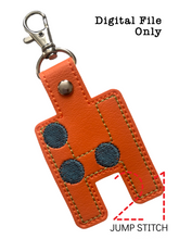 Load image into Gallery viewer, "H" Braille Fob