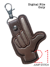 Load image into Gallery viewer, “L” Sign Language Fob