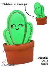 Load image into Gallery viewer, Hidden Message Cactus Greeting Card