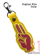 Load image into Gallery viewer, “U” Sign Language Fob