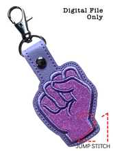 Load image into Gallery viewer, “S” Sign Language Fob