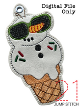 Load image into Gallery viewer, Snowman Cone Ornament