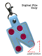 Load image into Gallery viewer, "N" Braille Fob