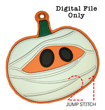 Load image into Gallery viewer, Mummy Pumpkin Ornament