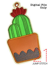 Load image into Gallery viewer, Cactus Applique Ornament