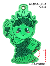Load image into Gallery viewer, Chibi Liberty Ornament