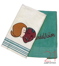 Load image into Gallery viewer, Retro Super Couple Sketch and Fill