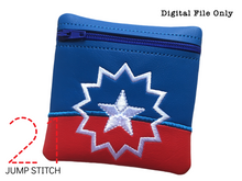 Load image into Gallery viewer, ITH Juneteenth 4x4 Zipper Bag