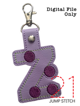 Load image into Gallery viewer, "Z" Braille Fob