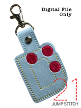 Load image into Gallery viewer, "D" Braille Fob